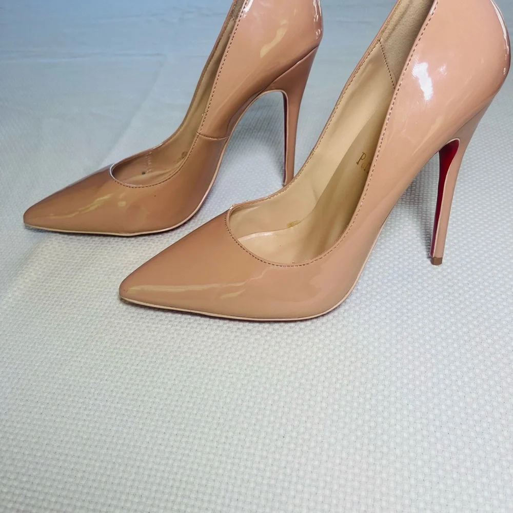 Blush Christian Louboutin So Kate pumps